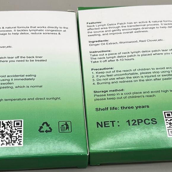 EELHOE Neck Lymph Detox Patches (12 Patches/Box) - Picture 2 of 3